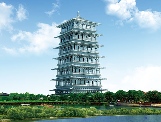 Chang'an tower of Xi'an World Horticultural Exposition